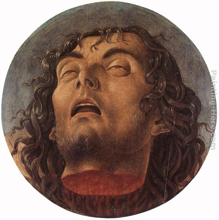 Head of the Baptist painting - Giovanni Bellini Head of the Baptist art painting